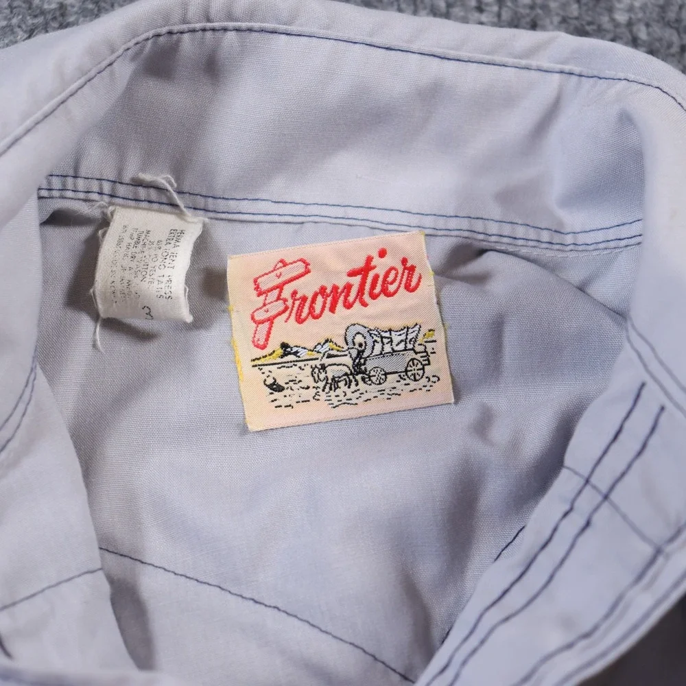 Vintage Frontier Cowboy Pearl Snap Shirt Embroidered Western Country 3T Kids